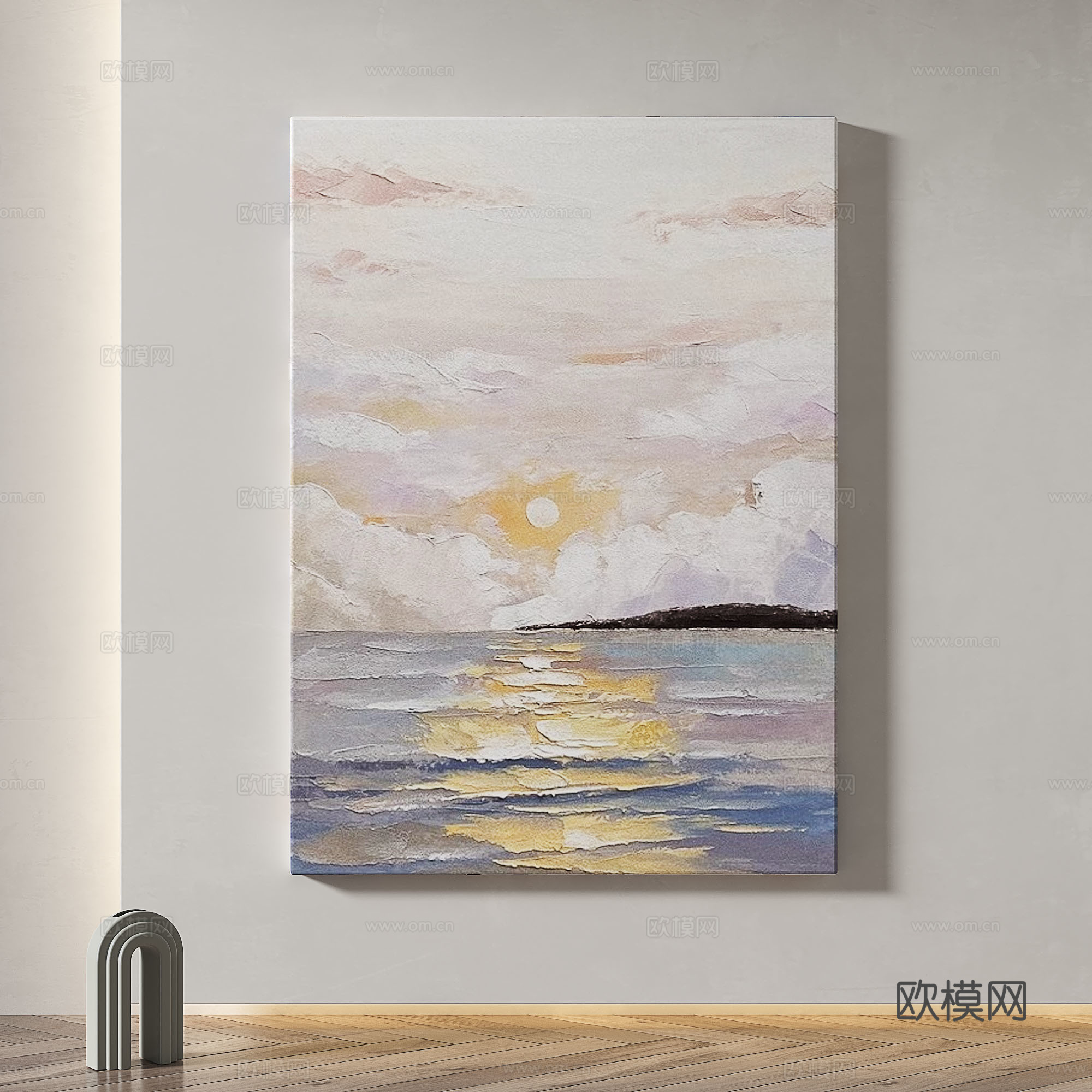 现代，简约，抽象，轻奢，侘寂，肌理，装饰画3d模型