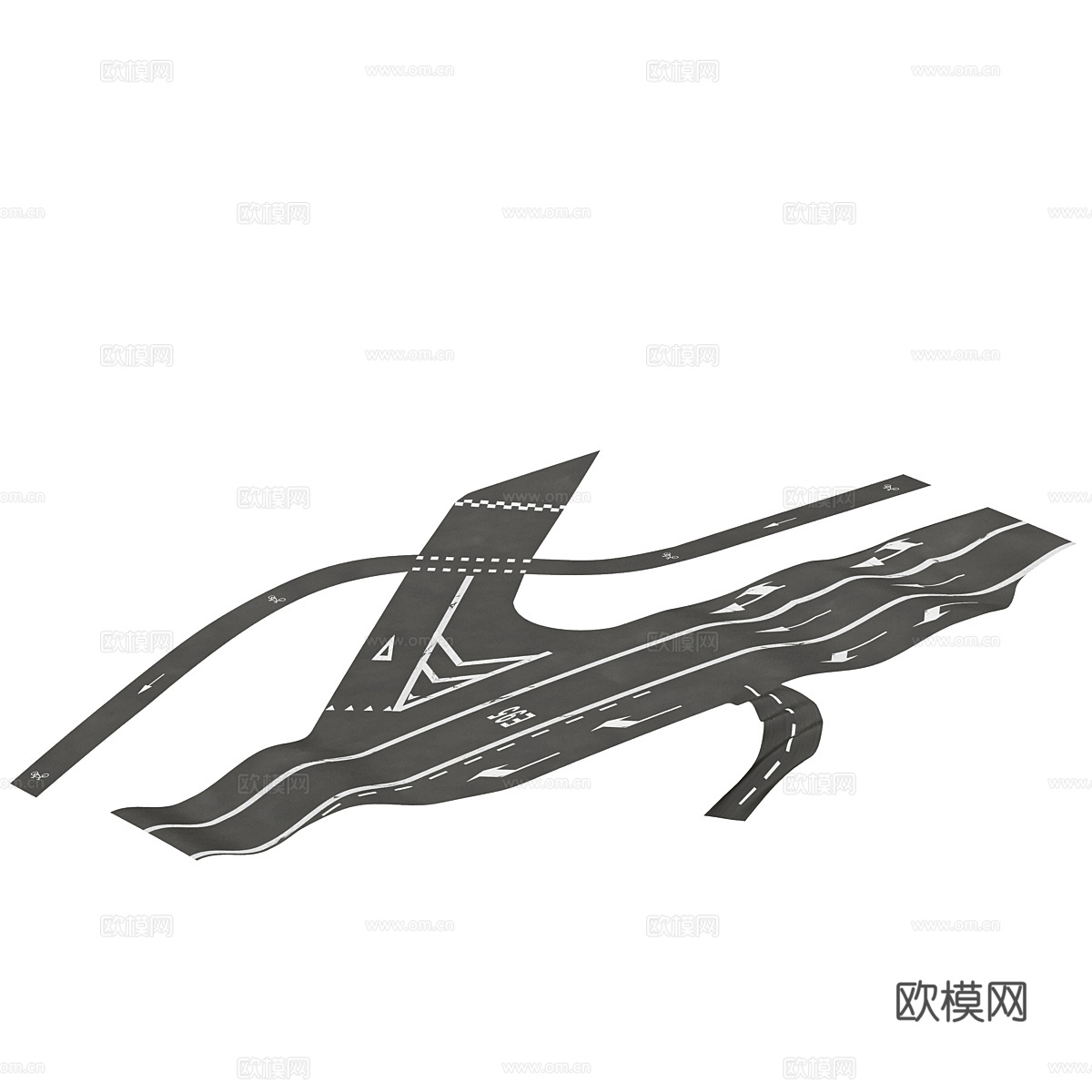 道路标记3d模型