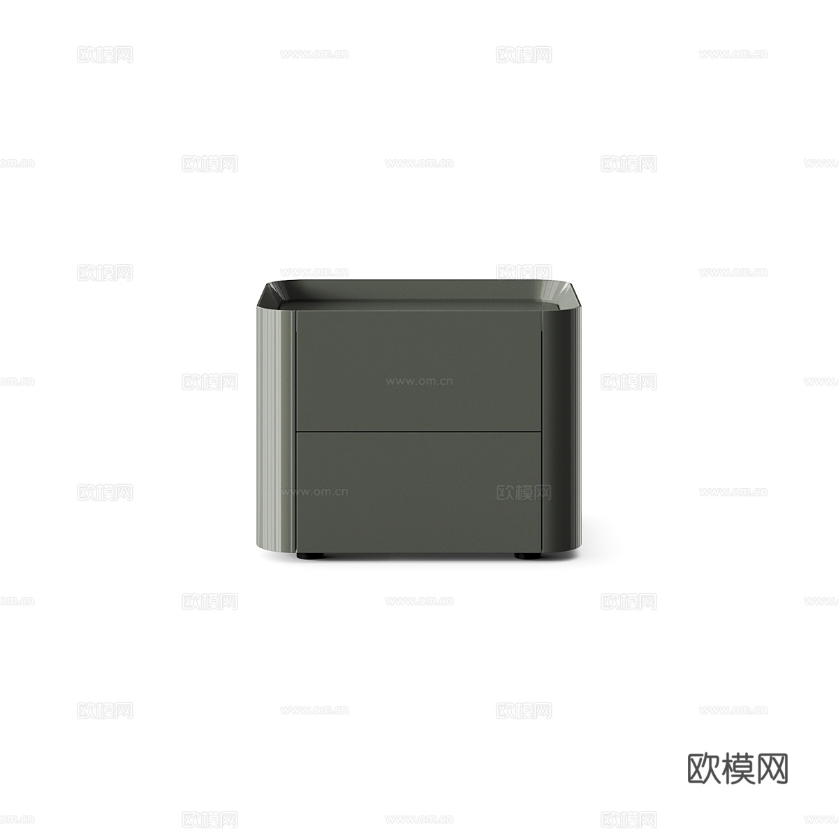 现代意式极简床头柜3d模型