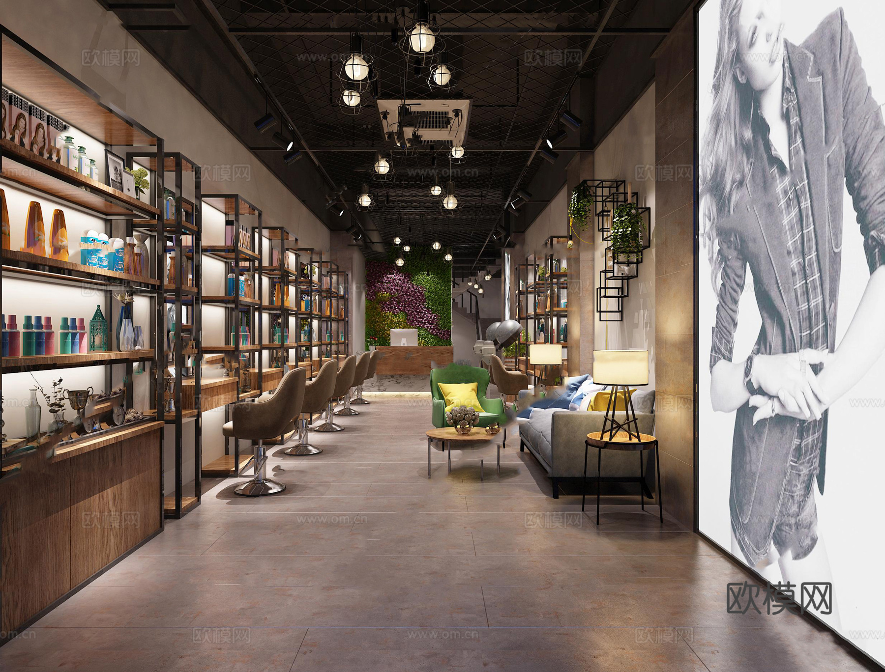 理发店理发店3d模型