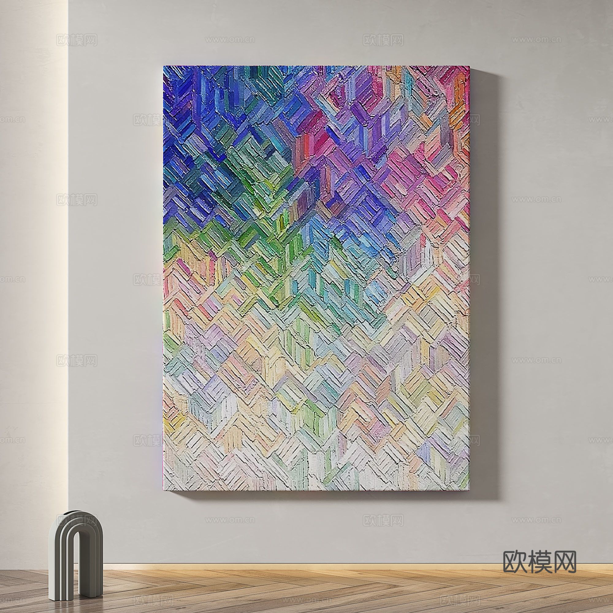 现代，简约，抽象，轻奢，侘寂，肌理，装饰画3d模型