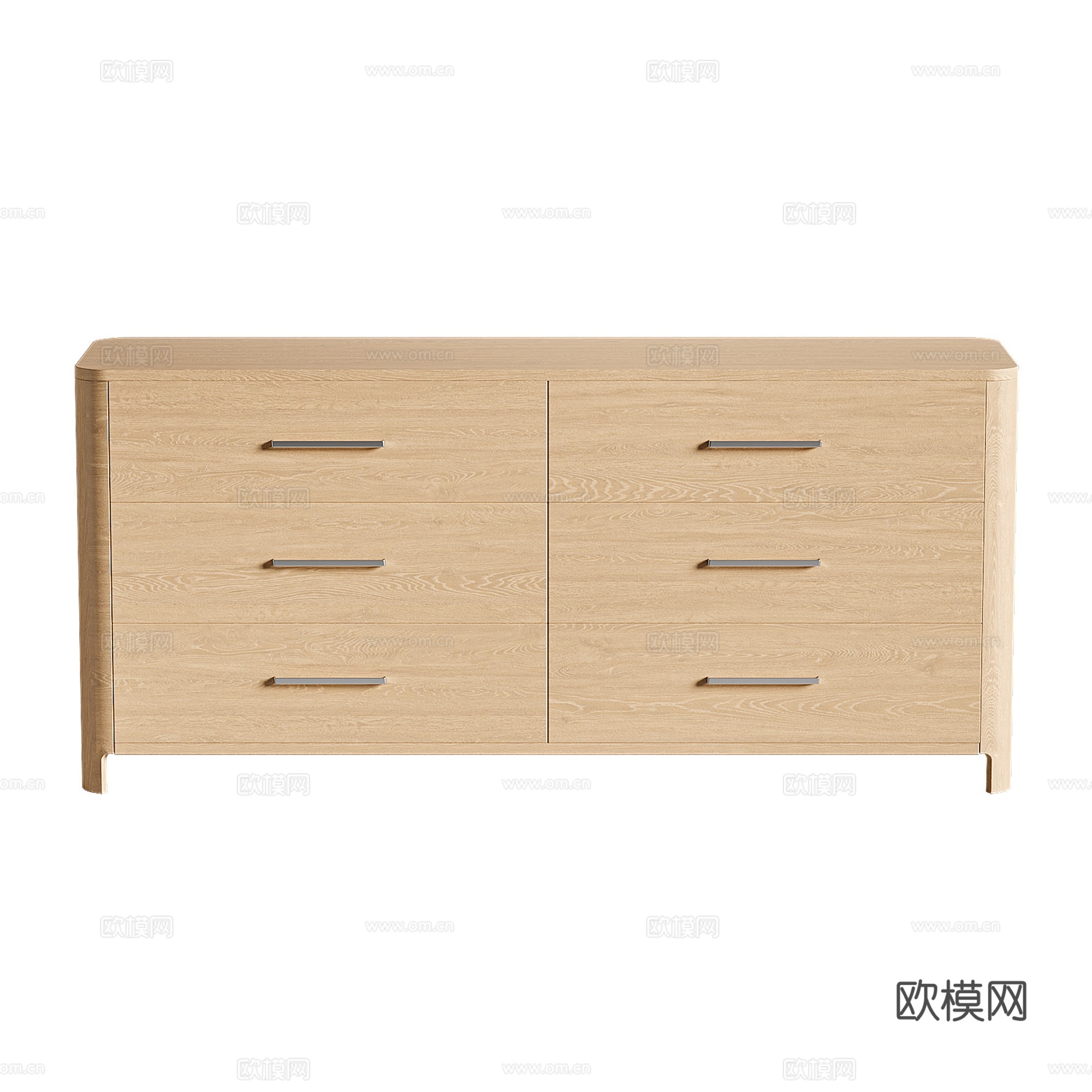 现代意式斗柜 边柜 矮柜 抽屉柜3d模型