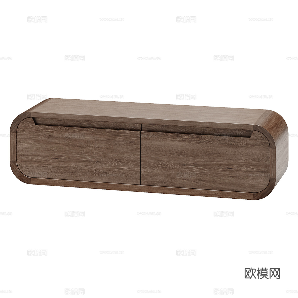 现代意式实木茶几 电视柜3d模型