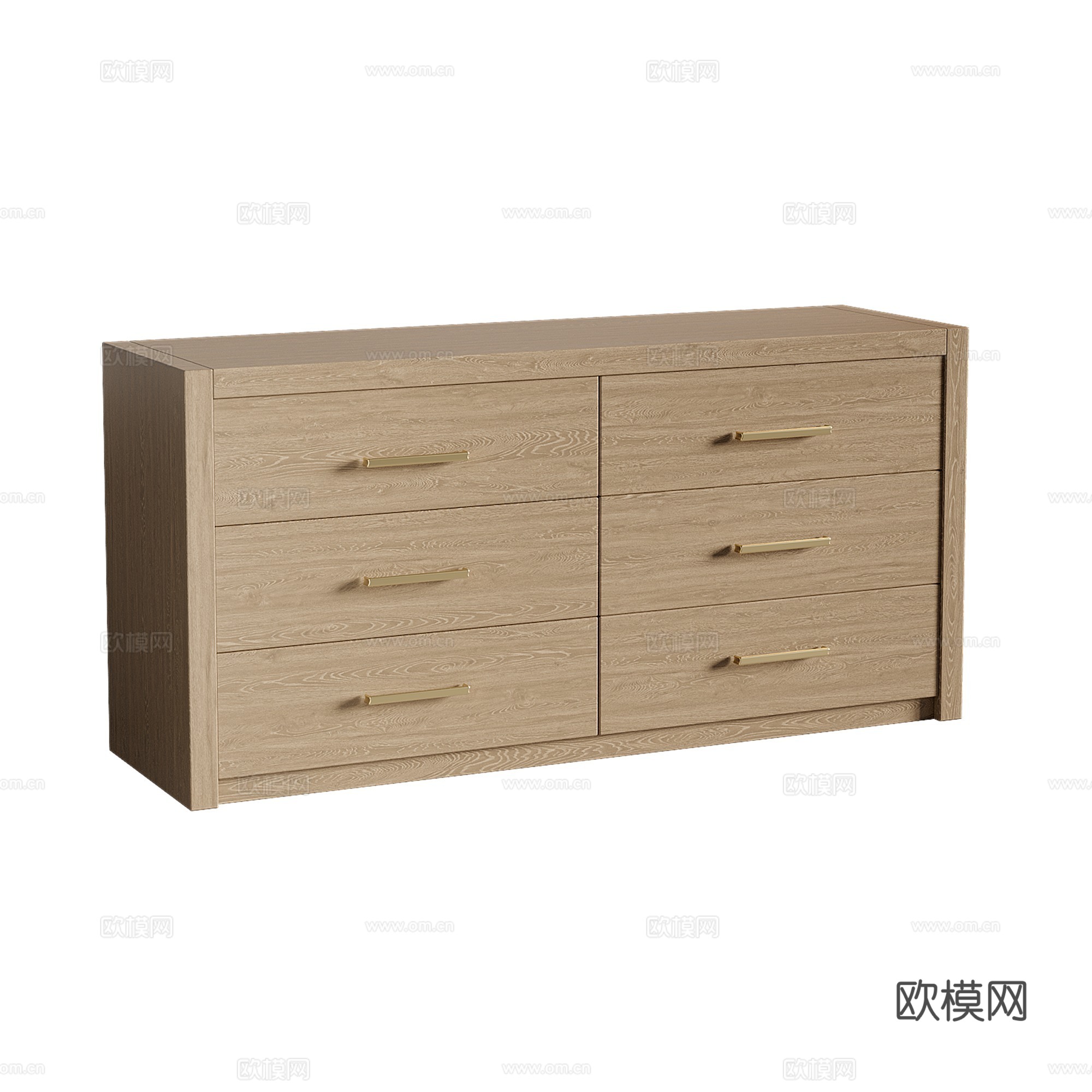 现代意式斗柜 边柜 矮柜 抽屉柜3d模型