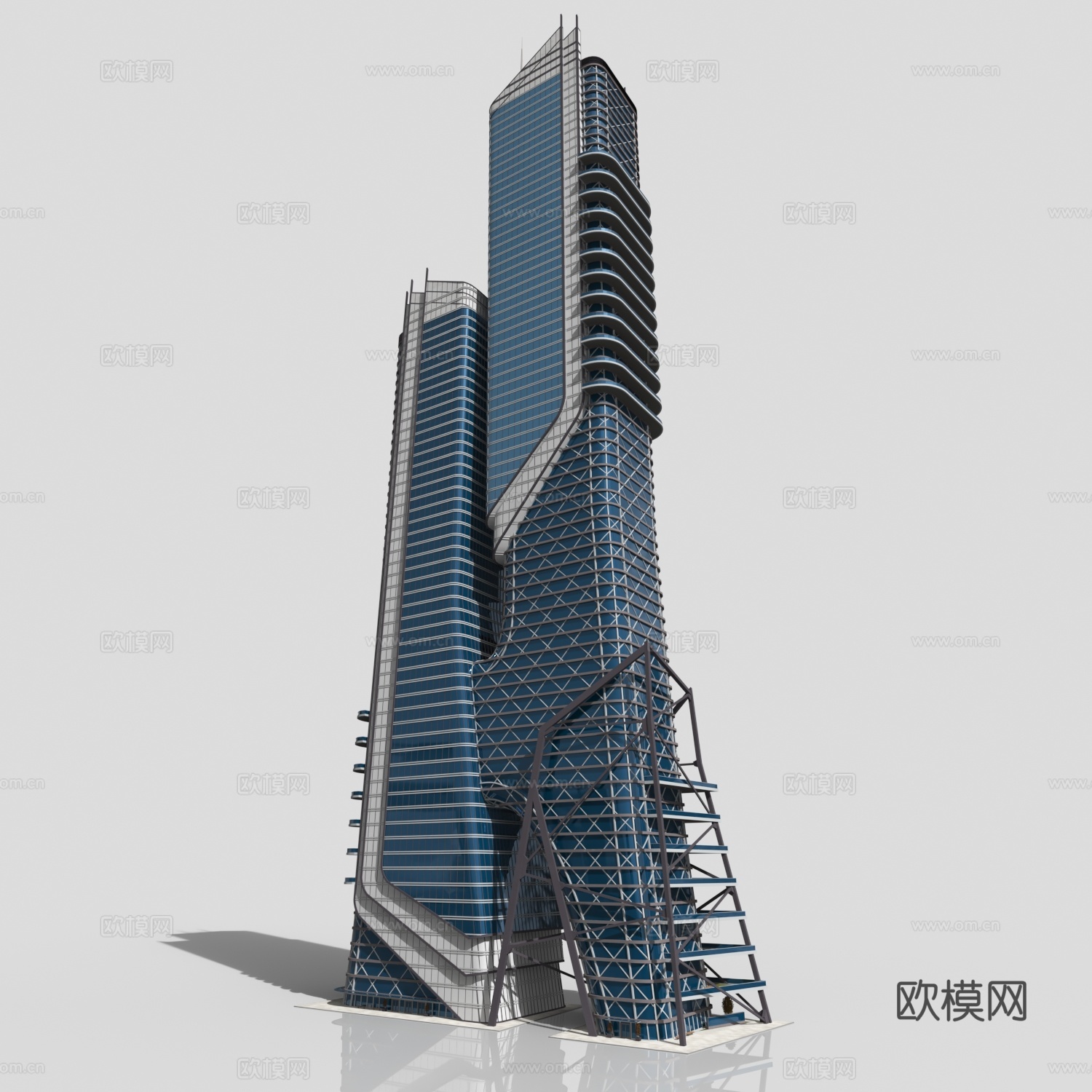 塞朋克大厦3d模型