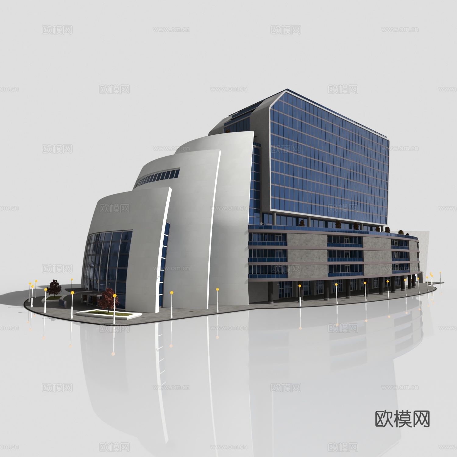 塞朋克大厦3d模型