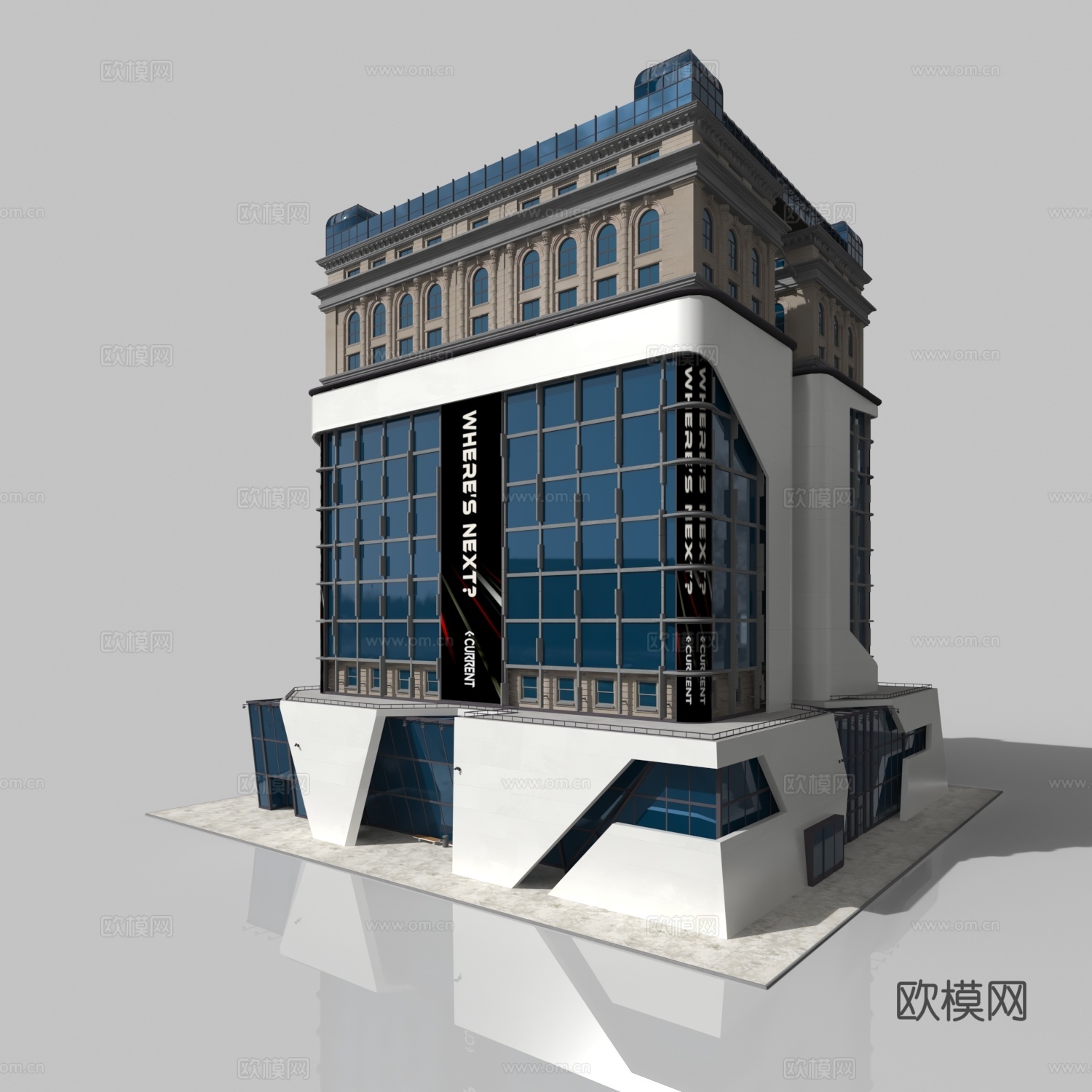 塞朋克大厦3d模型