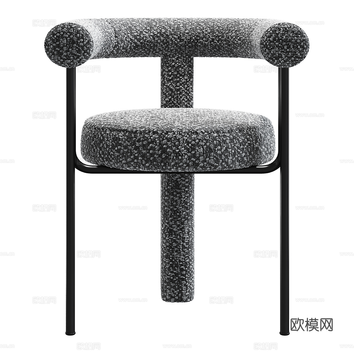 现代意式极简 Synn 单椅3d模型