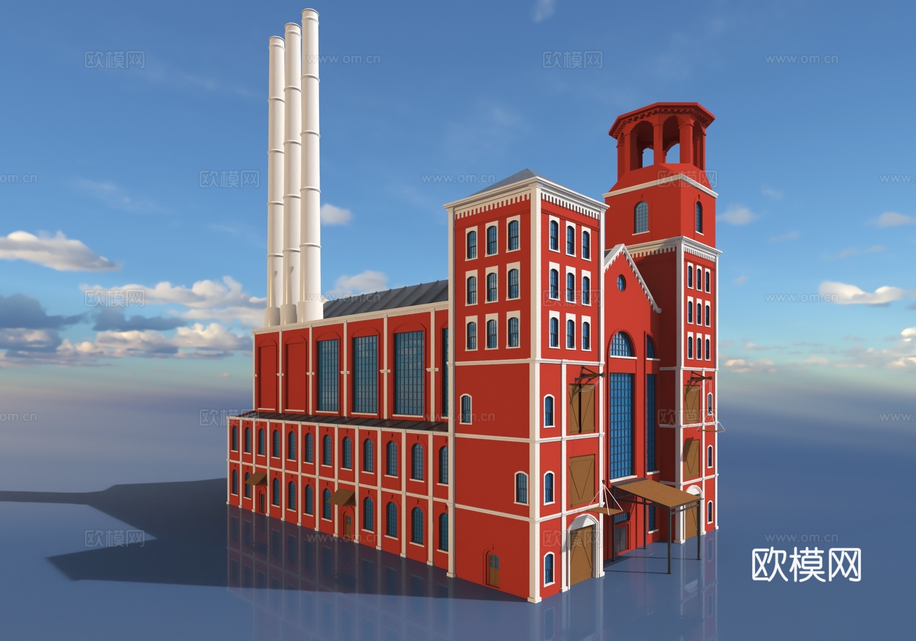 码头工厂3d模型