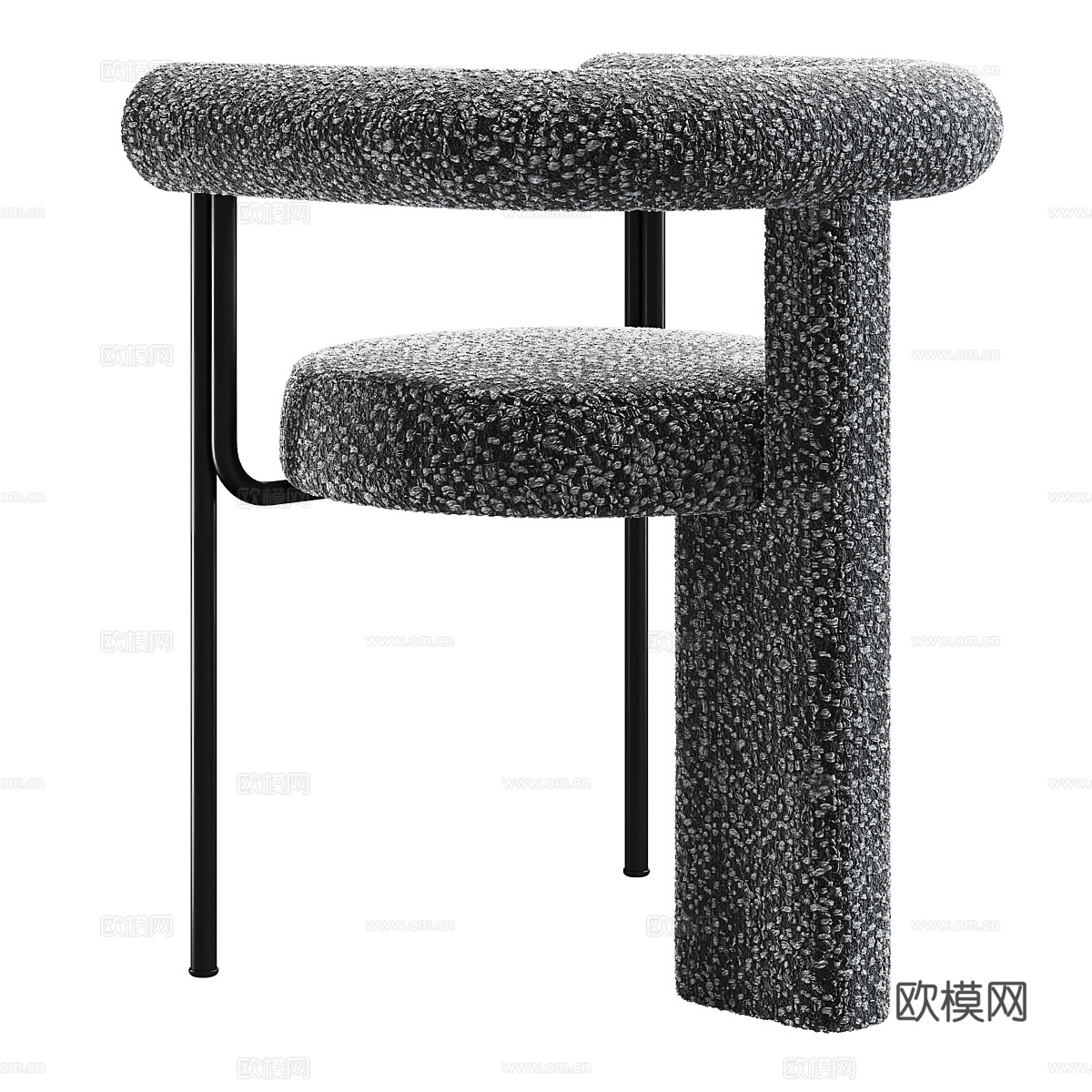 现代意式极简 Synn 单椅3d模型
