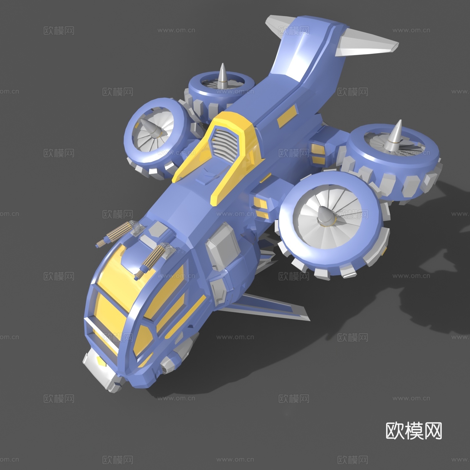 卡通飞机3d模型