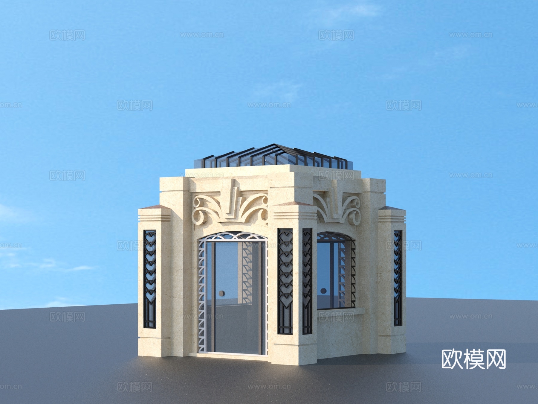 岗亭 门卫 保安亭 建筑3d模型