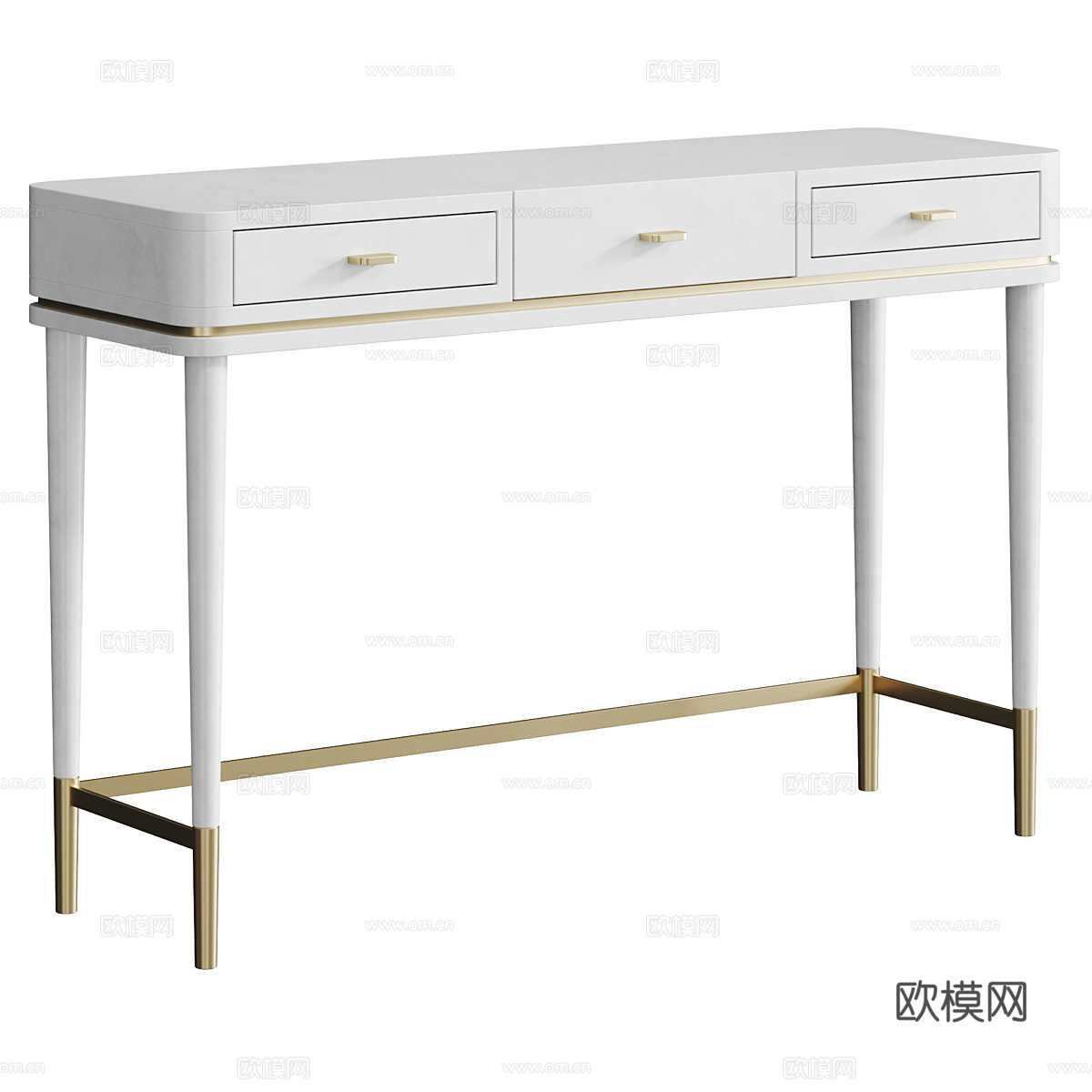 现代轻奢端景台 玄关桌3d模型