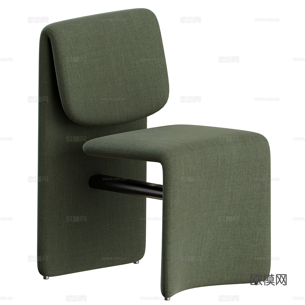 现代意式 Bonaldo 布艺椅子3d模型