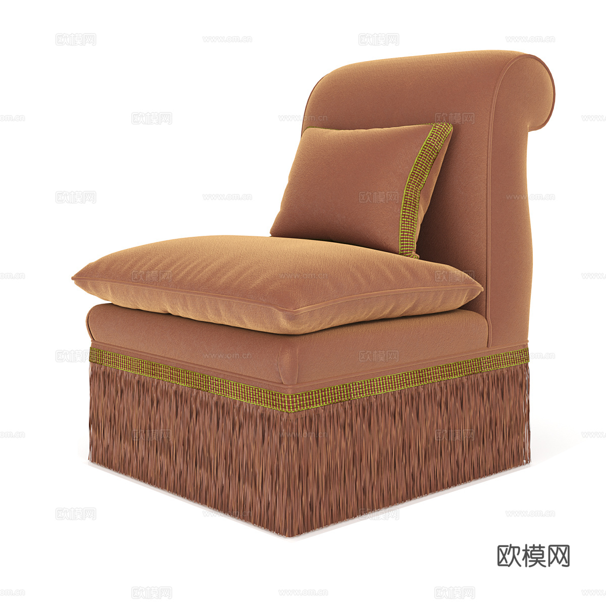 现代简约单人沙发  单人沙发 简约沙发 休闲沙发 客厅沙发3d模型