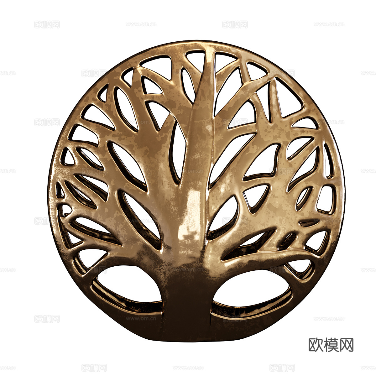 新中式轻奢雕塑饰品摆件3d模型