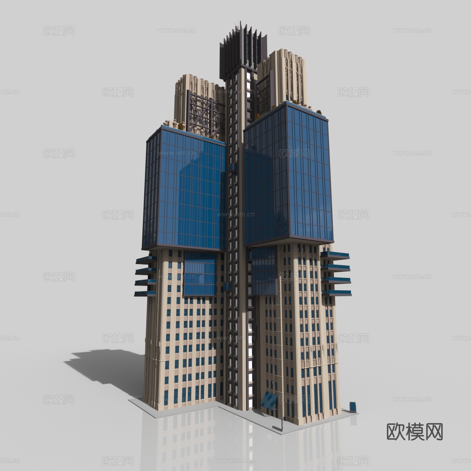 塞朋克大厦3d模型