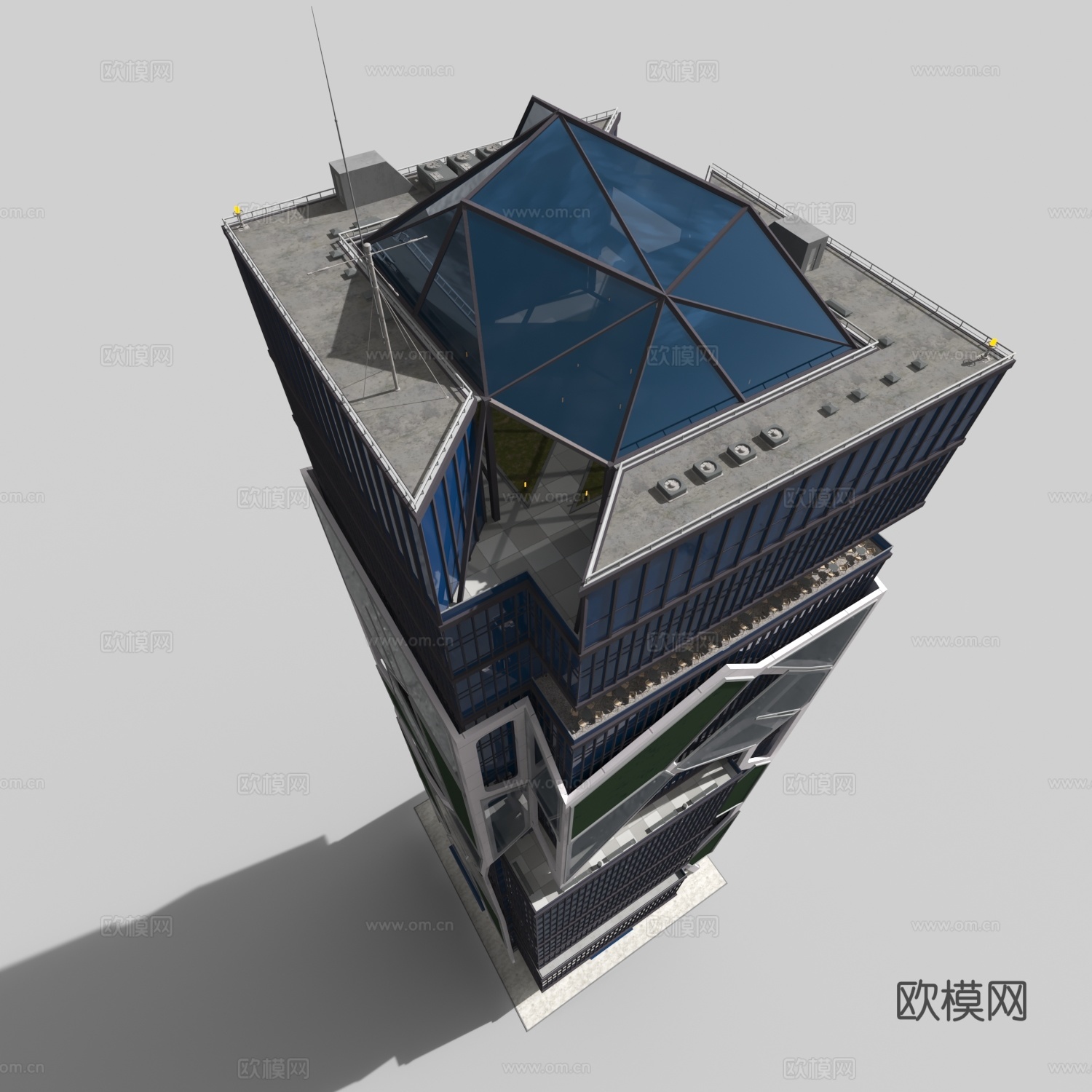 塞朋克大厦3d模型