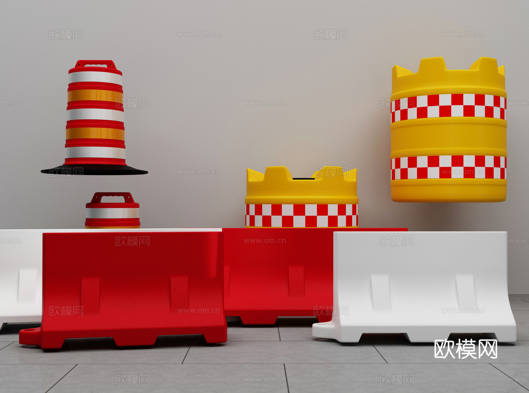 公路标识系统3d模型