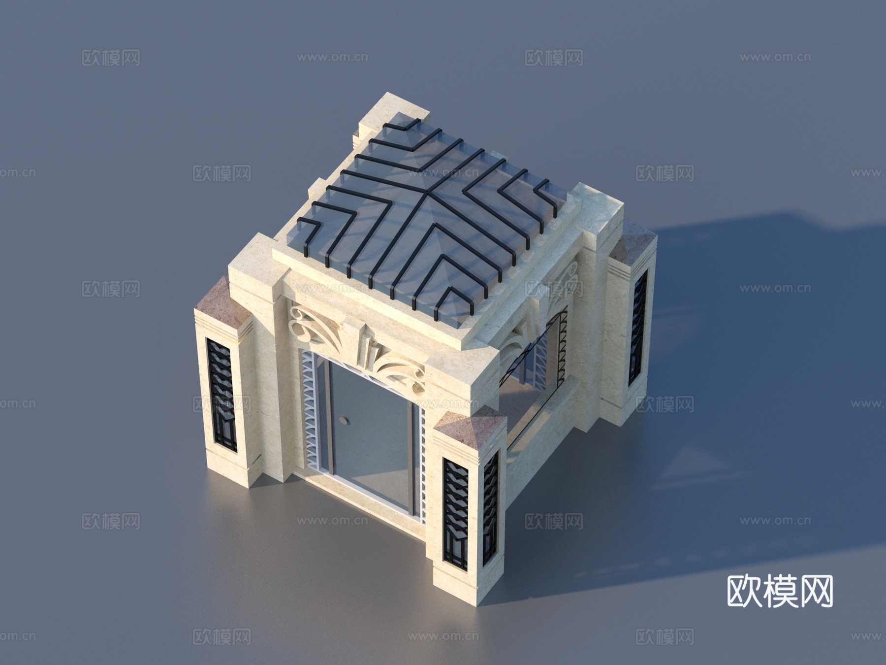 岗亭 门卫 保安亭 建筑3d模型