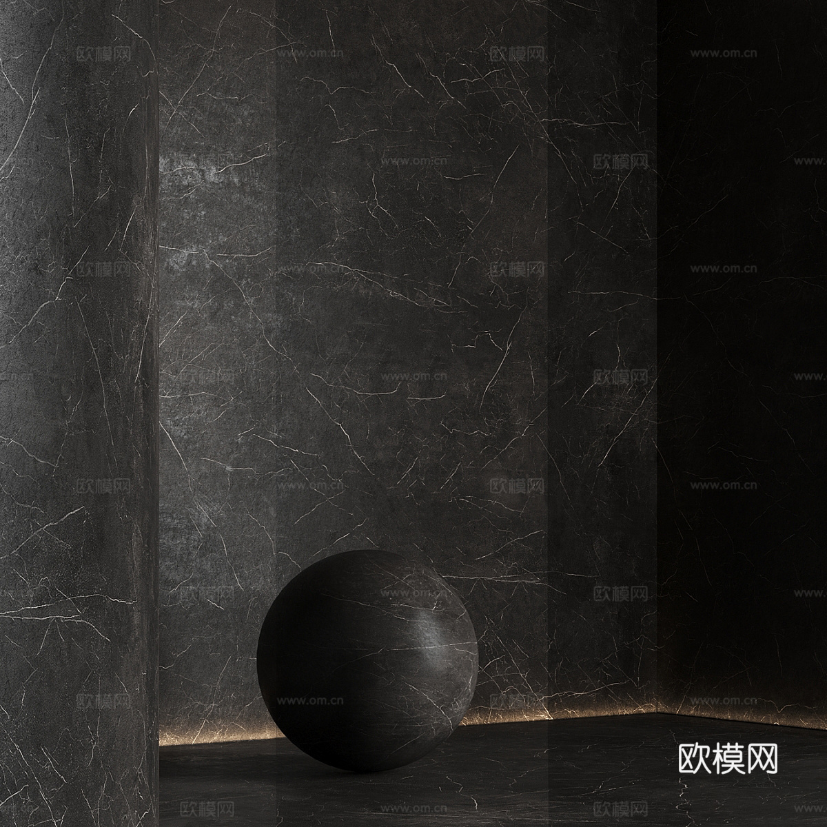 现代意式石材 岩板 大理石 PU石材3d模型
