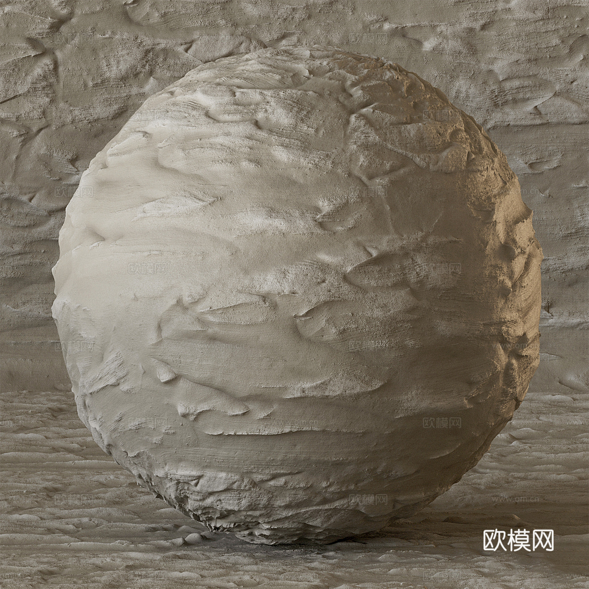 现代侘寂涂料 艺术漆 肌理漆3d模型