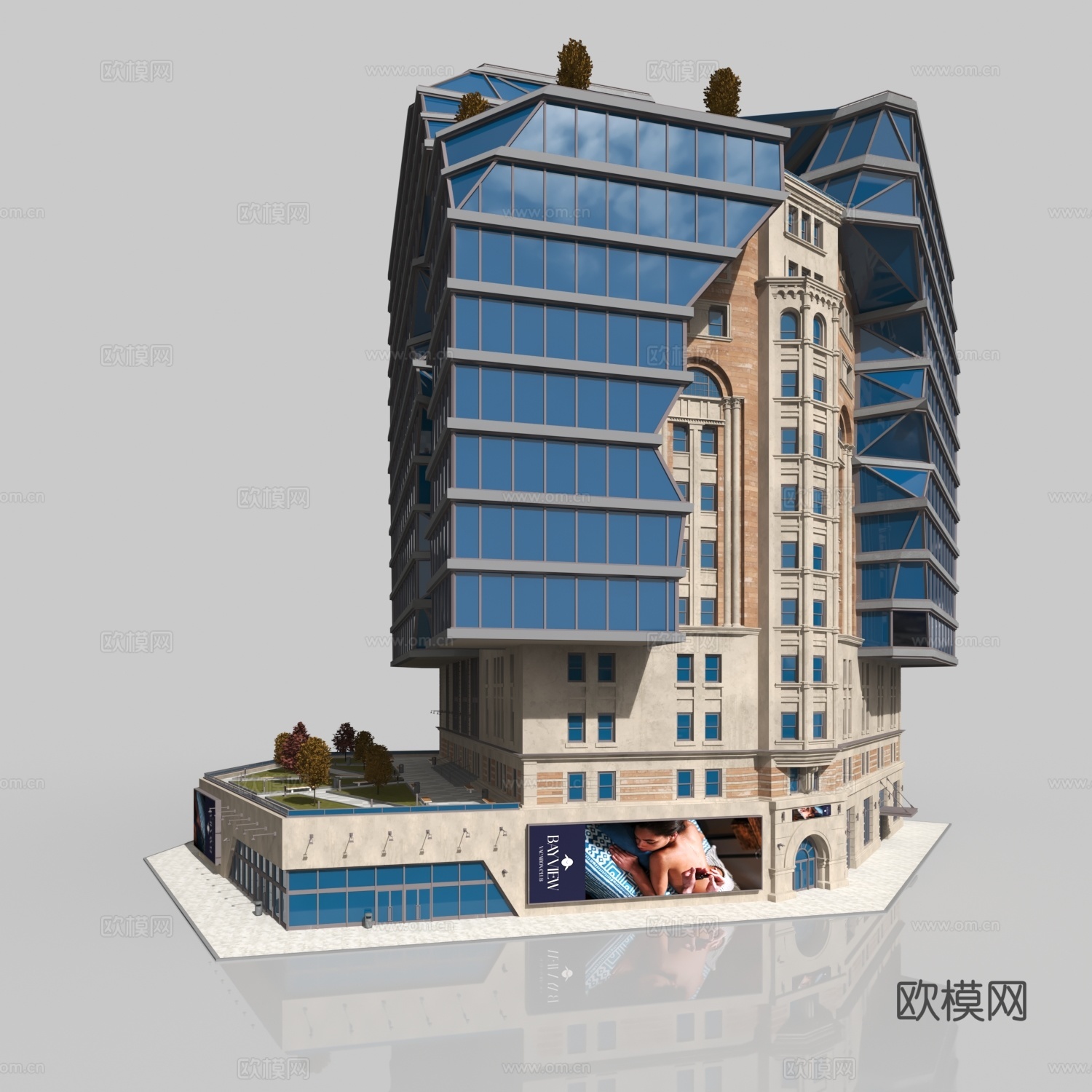 塞朋克大厦3d模型