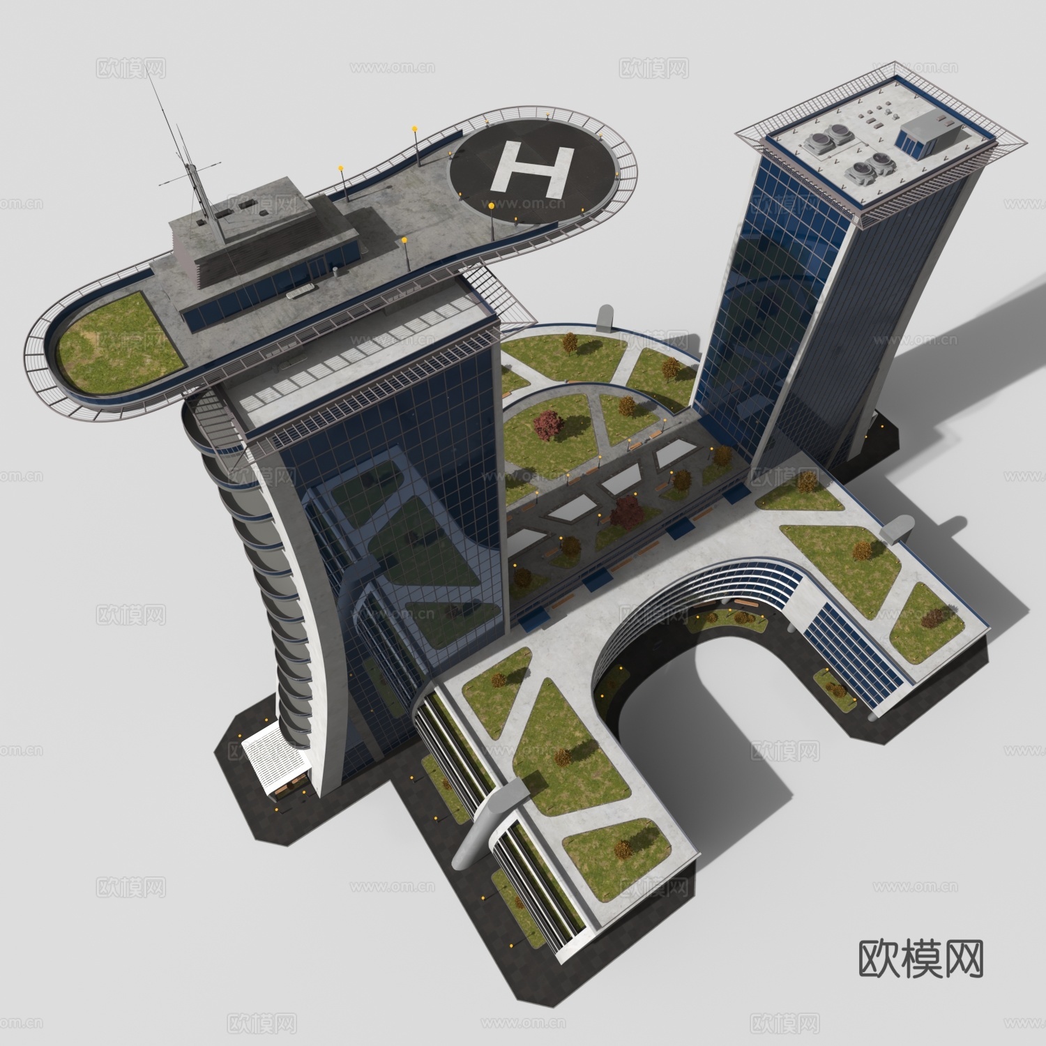 塞朋克大厦3d模型