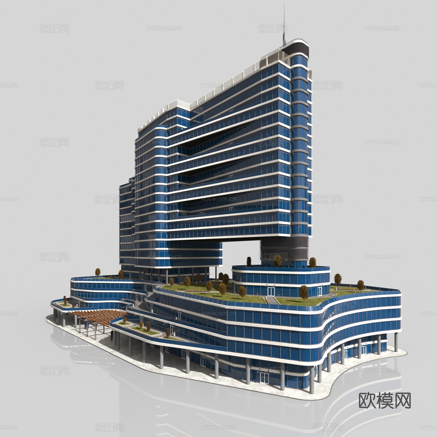 塞朋克大厦3d模型