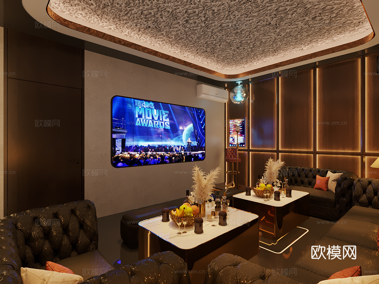 轻奢KTV3d模型