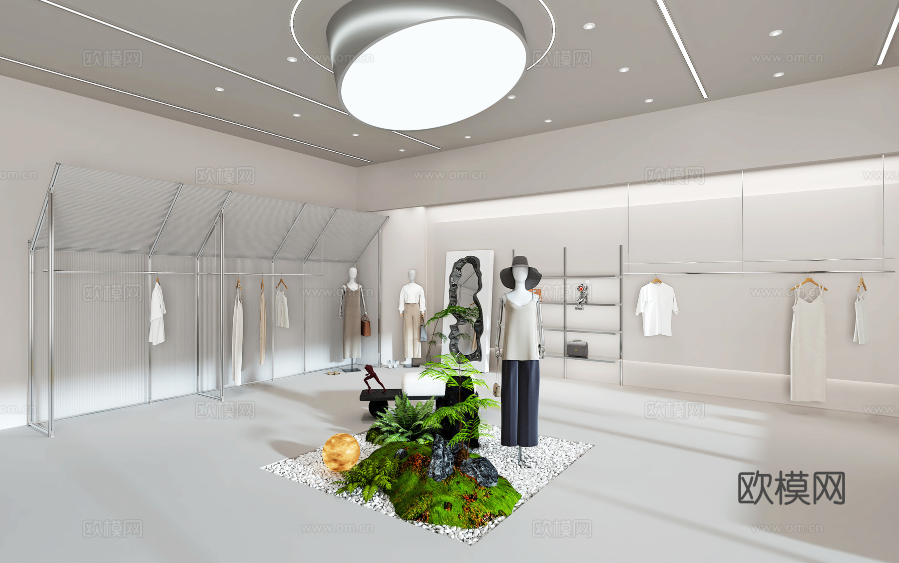 服装店展厅设计3d模型