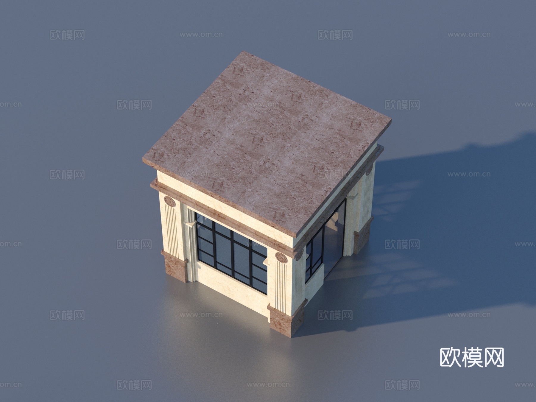 岗亭 门卫 保安亭 建筑3d模型