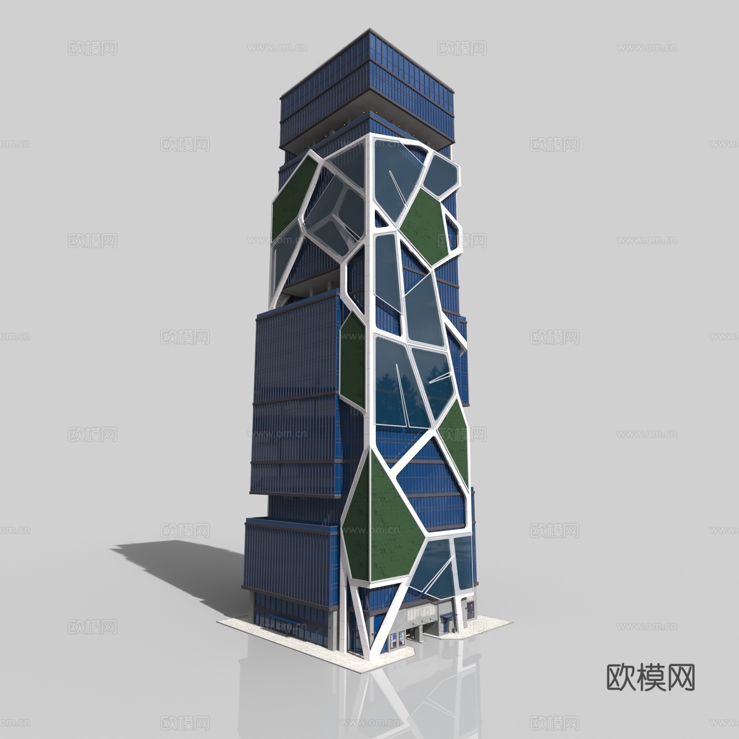 塞朋克大厦3d模型