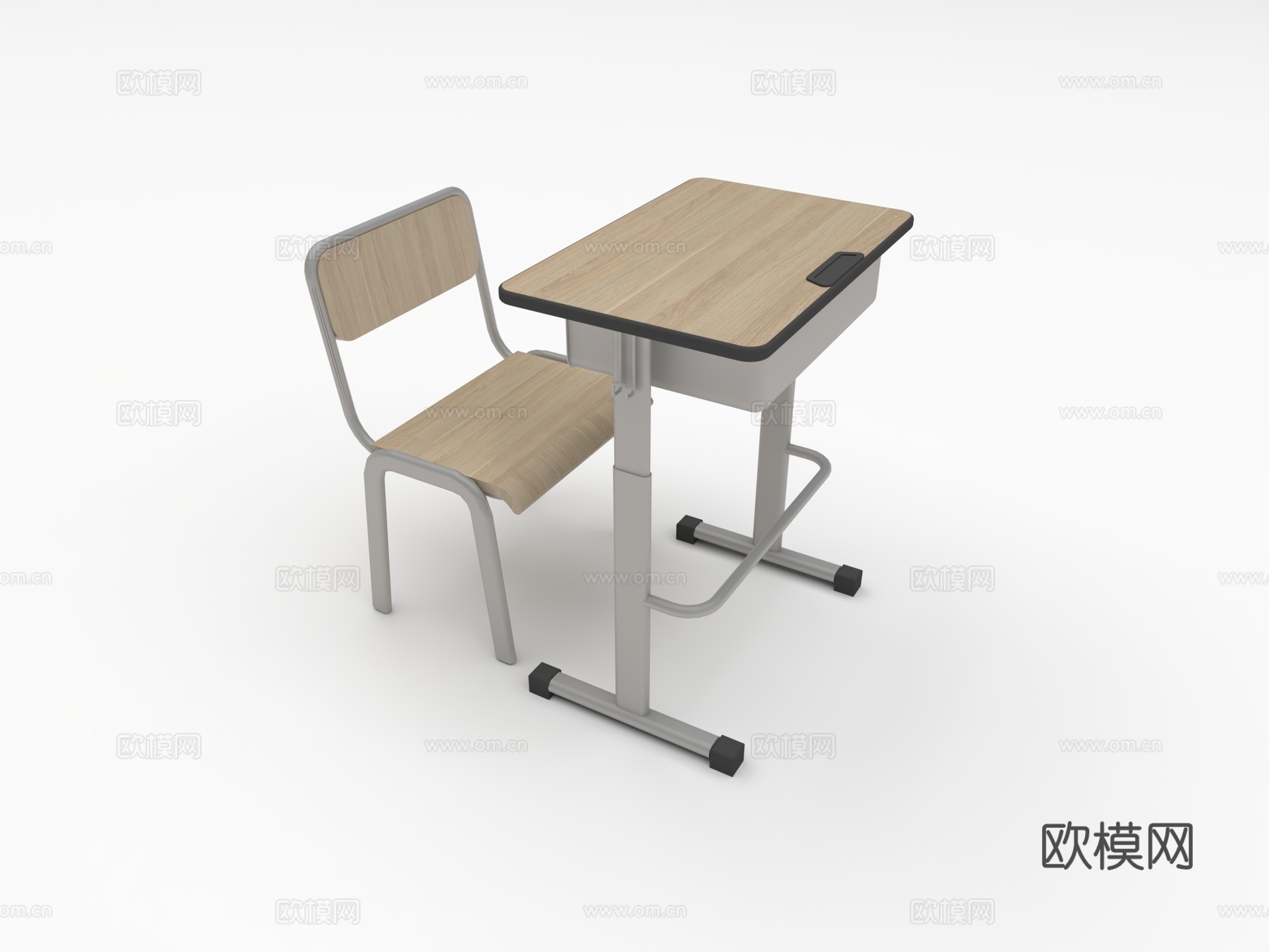课桌椅 书桌椅su模型