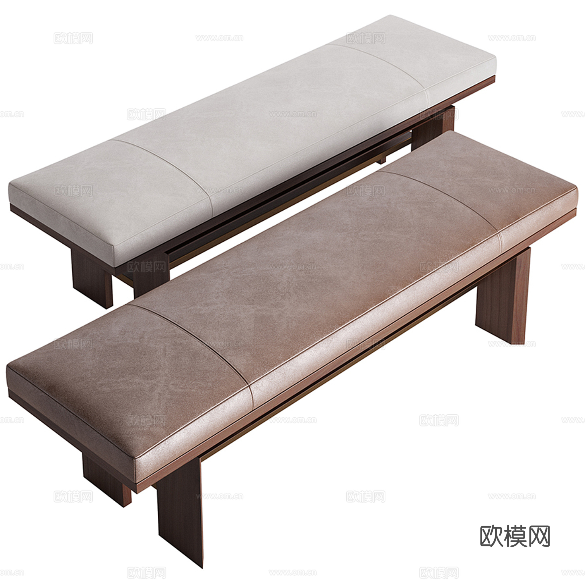 长凳 矮凳 沙发凳su模型