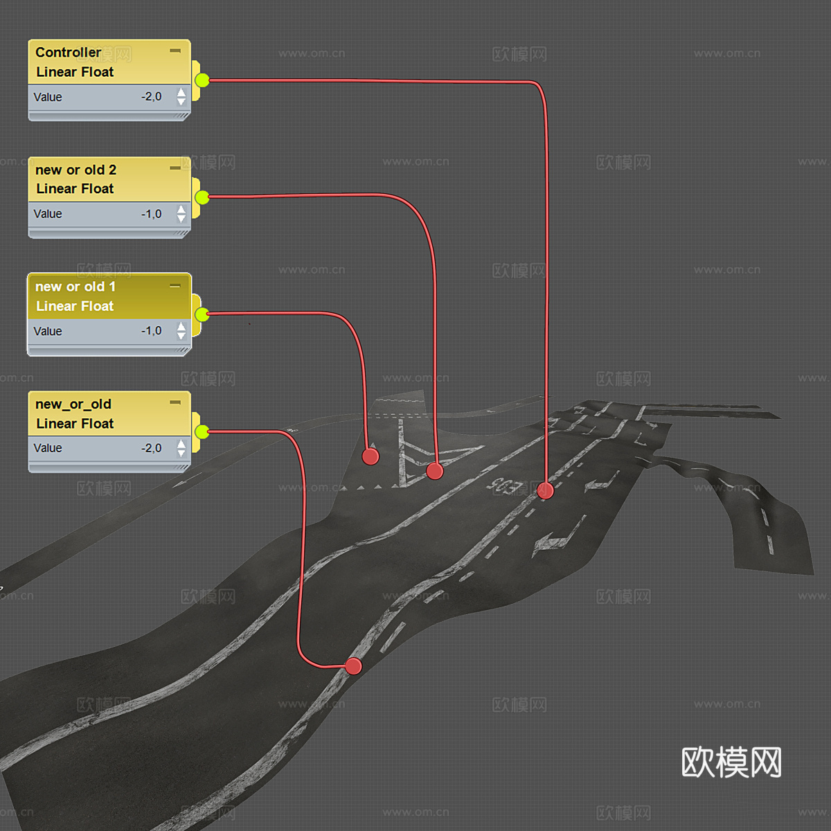 道路标记3d模型
