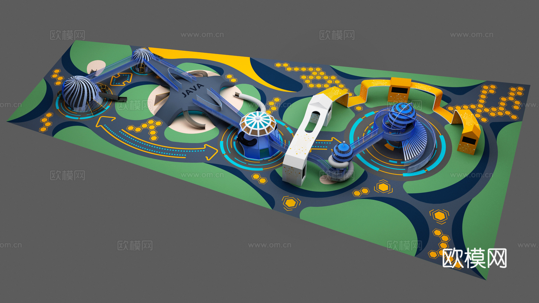 体育游乐3d模型