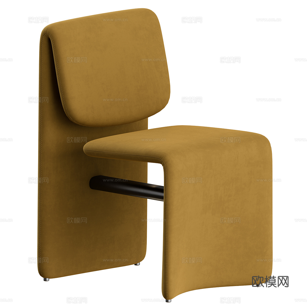 现代意式 Bonaldo 布艺椅子3d模型