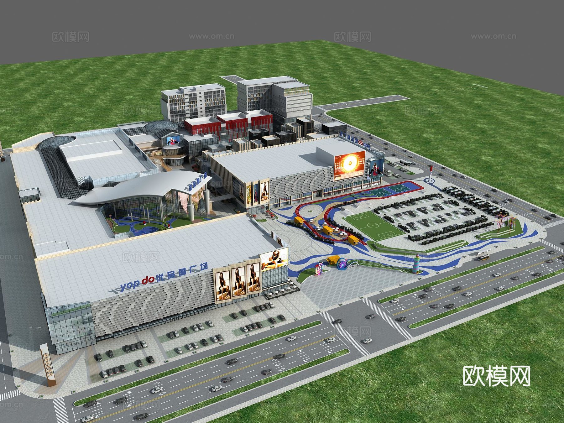 优品道星光广场城市商场3d模型