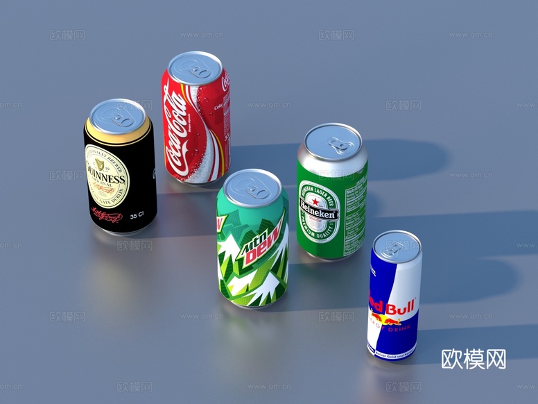 飲料 易拉罐 汽水 可樂3d模型下載