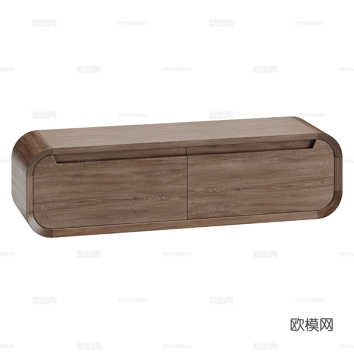 现代意式实木茶几 电视柜3d模型