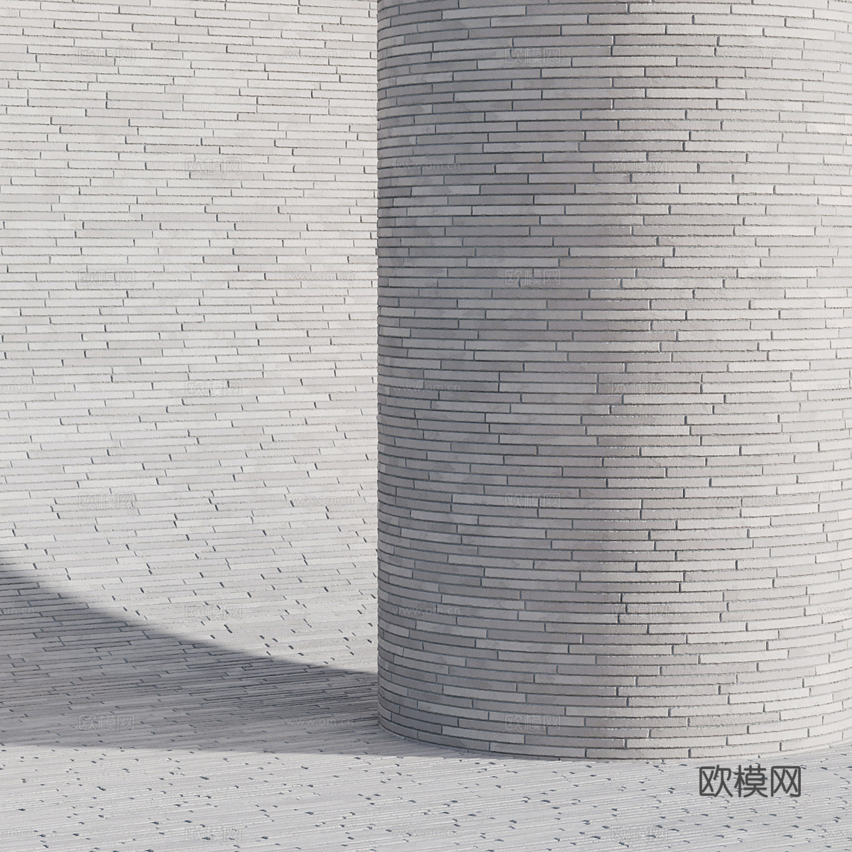 砖墙3d模型