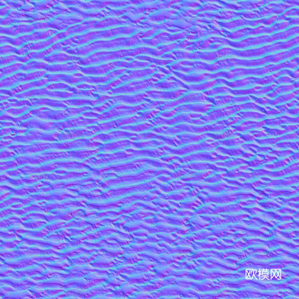 现代法线_沙滩_波浪_不规则_法线_水波纹法线贴图