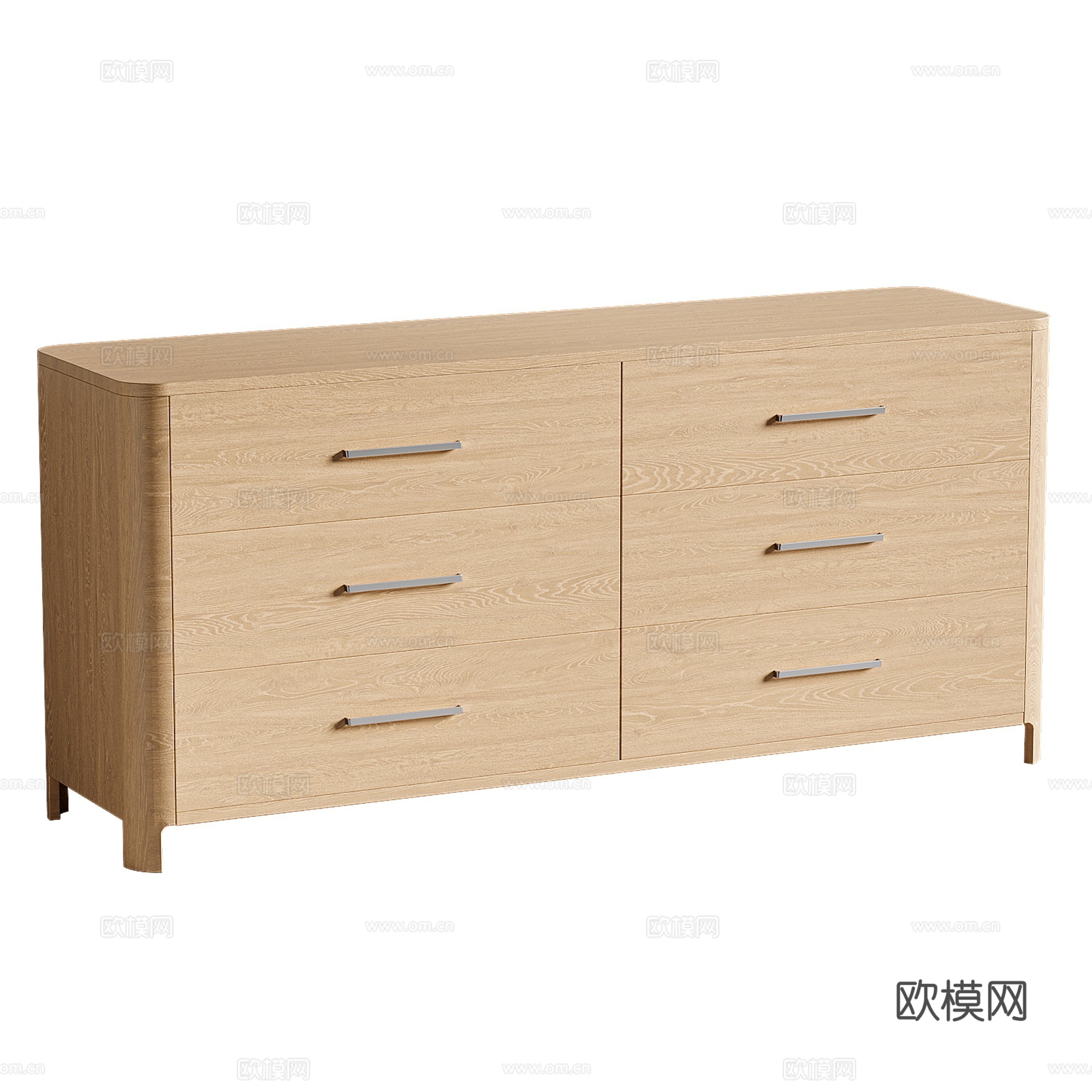 现代意式斗柜 边柜 矮柜 抽屉柜3d模型