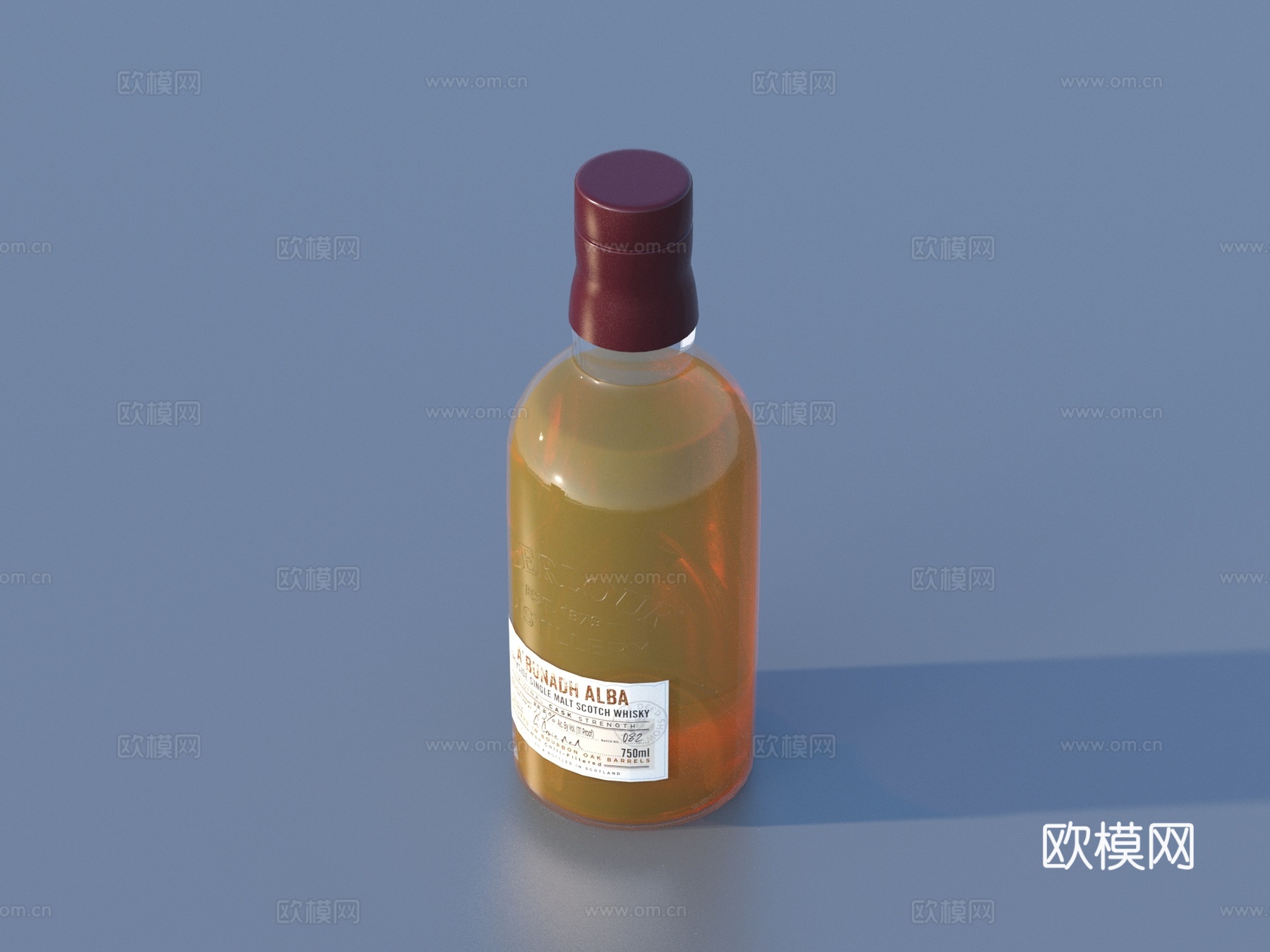 洋酒 葡萄酒 威士忌 酒瓶 玻璃瓶su模型