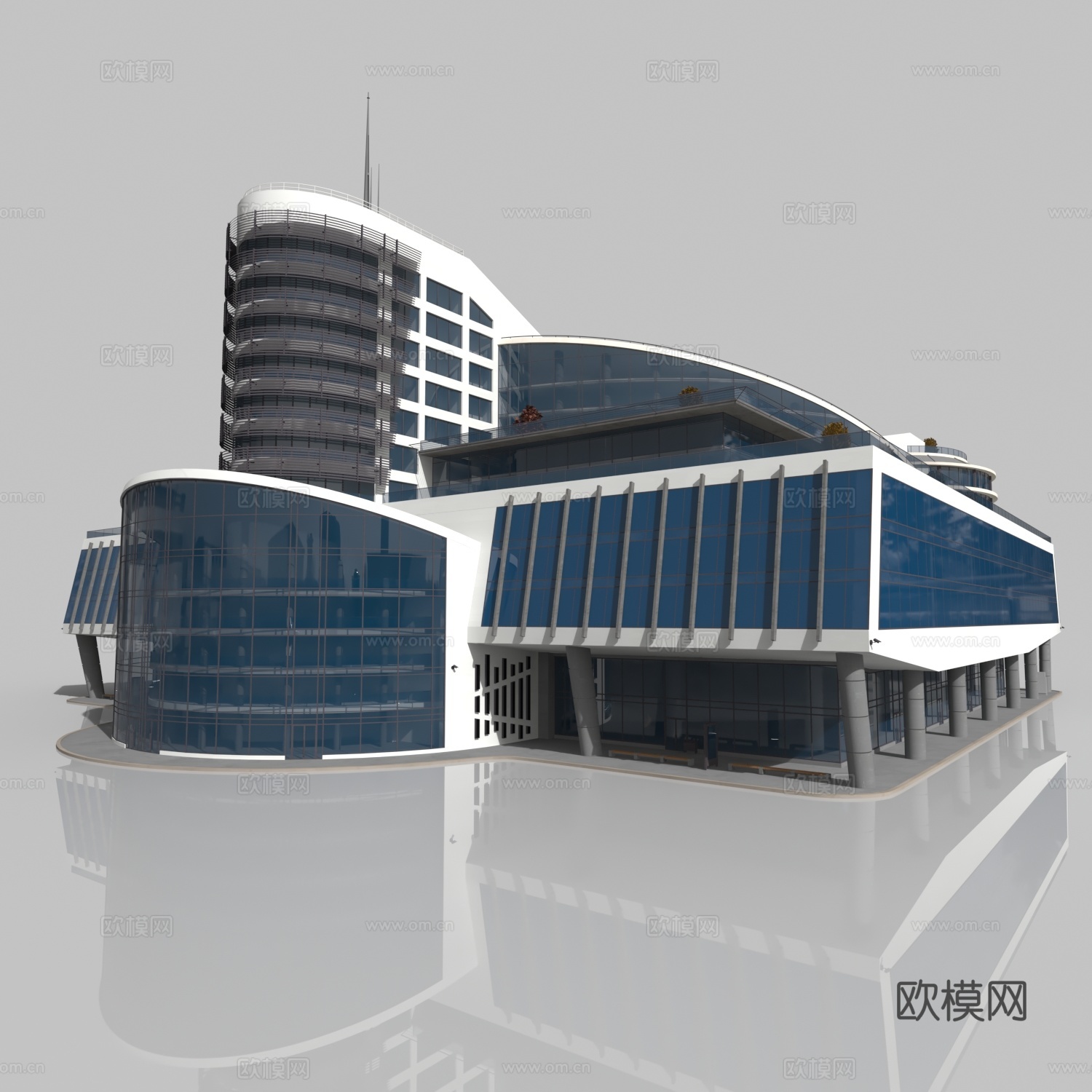 塞朋克大厦3d模型