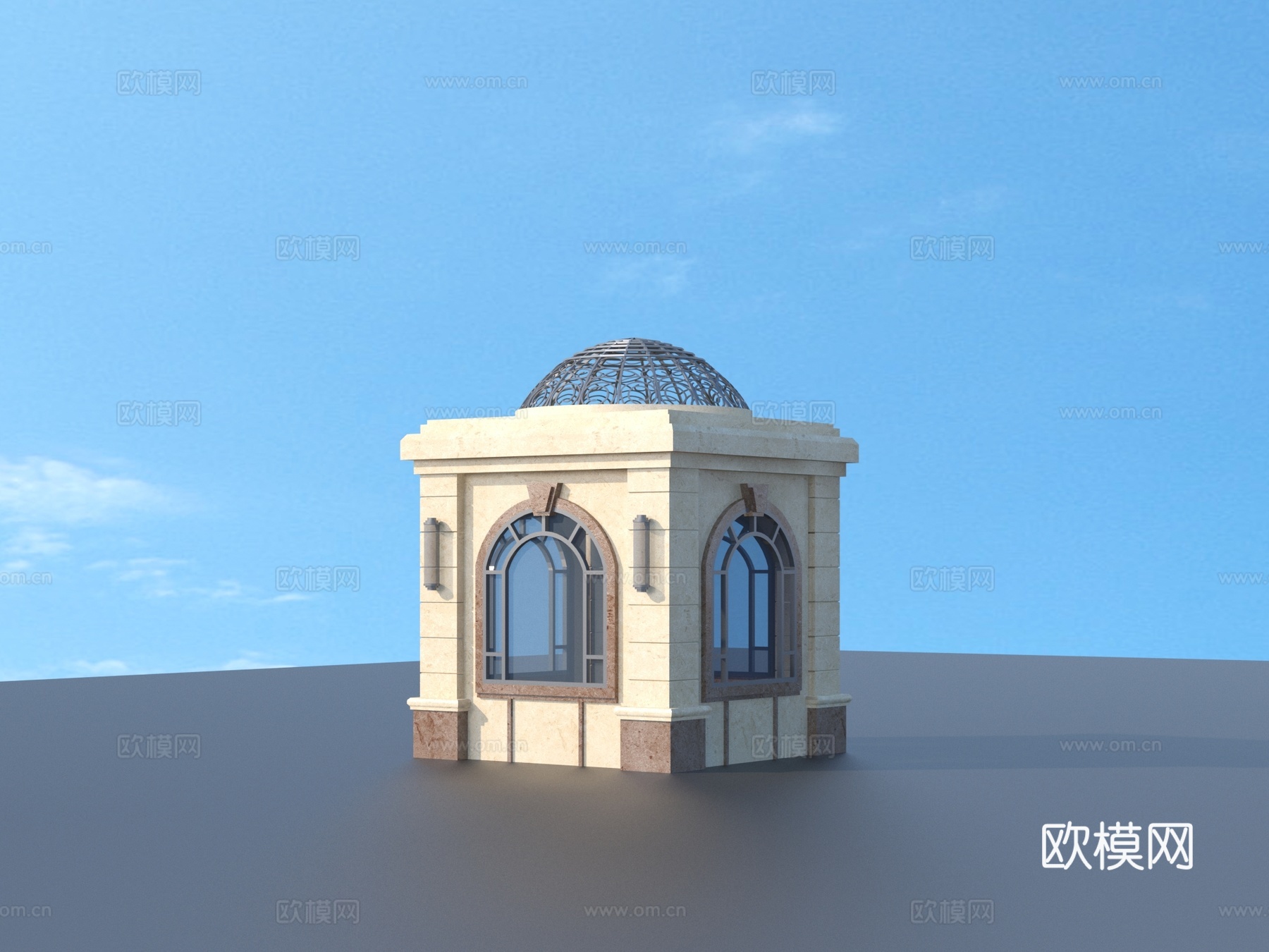 岗亭 门卫 保安亭 建筑3d模型