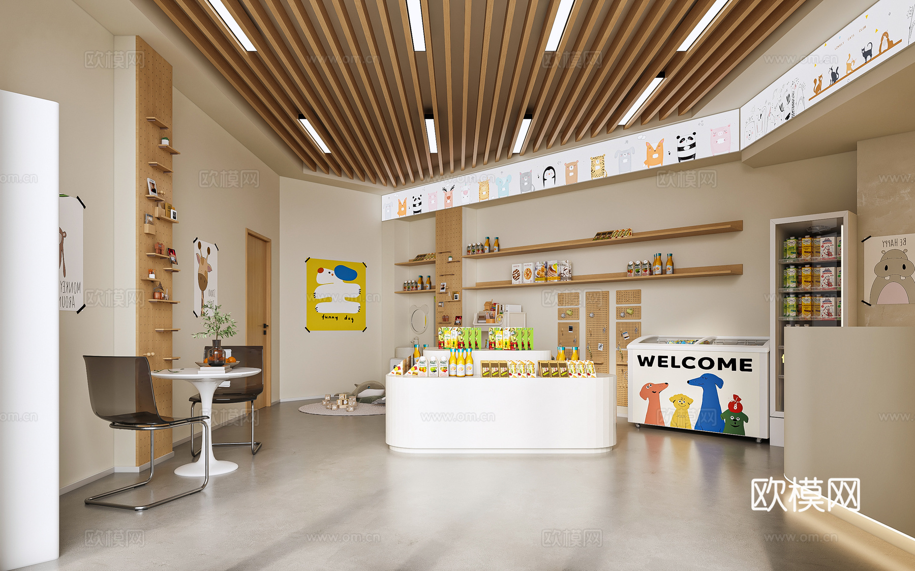现代母婴店3d模型