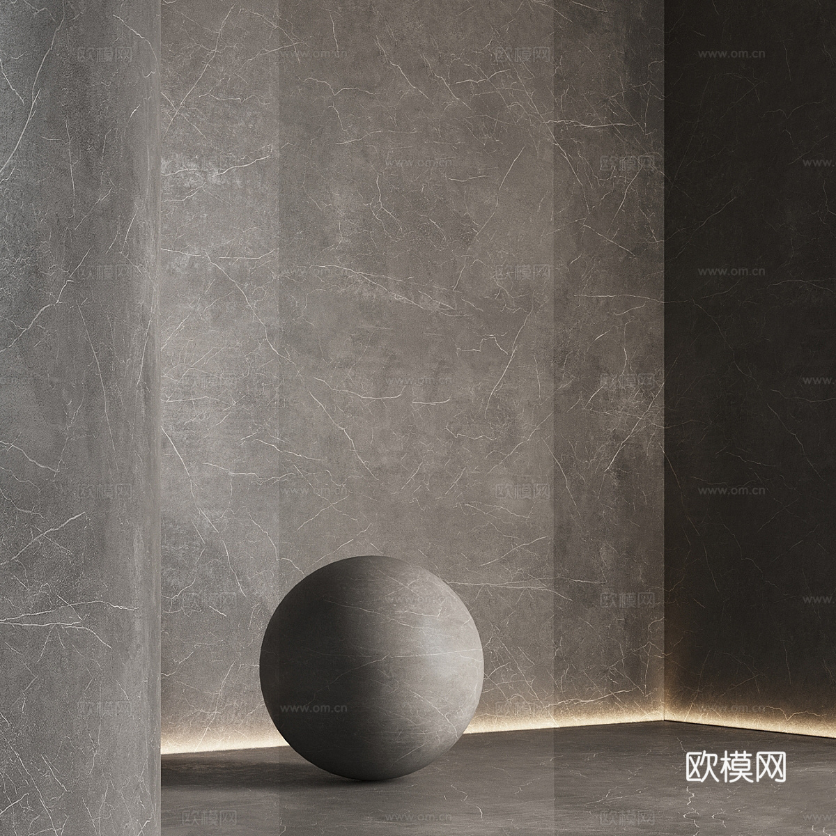 现代意式石材 岩板 大理石 PU石材3d模型