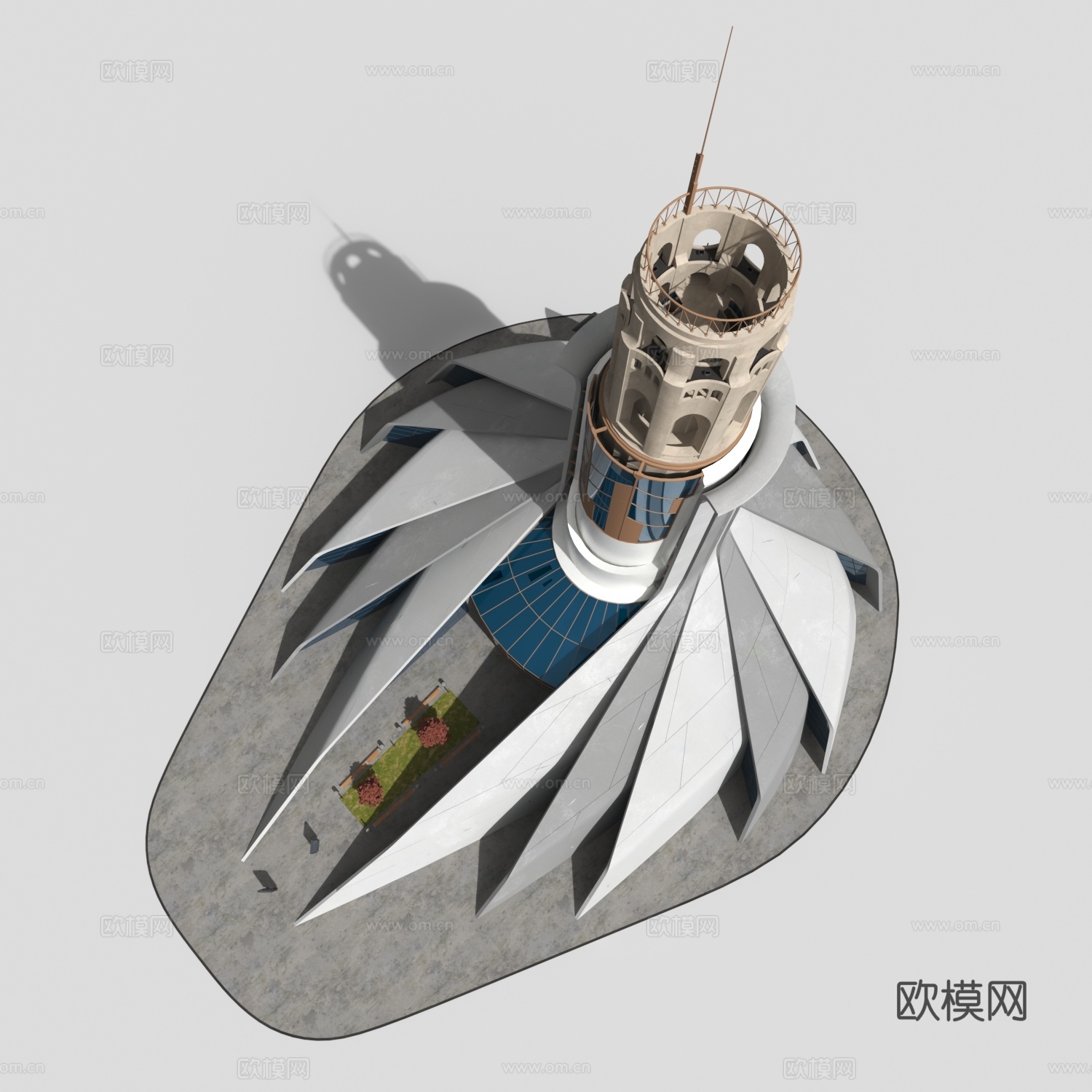 塞朋克大厦3d模型